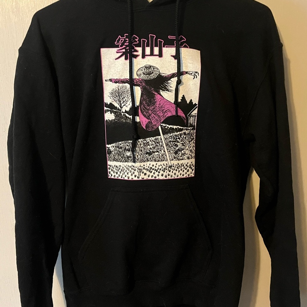 Black Junji Ito Anime/Manga Hoodie